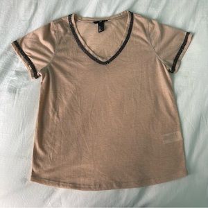 H&M | V Neck Short Sleeve Top